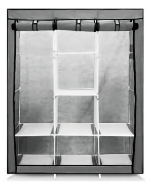 armario plegable 3 columnas con tela