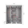 armario plegable 3 columnas con tela